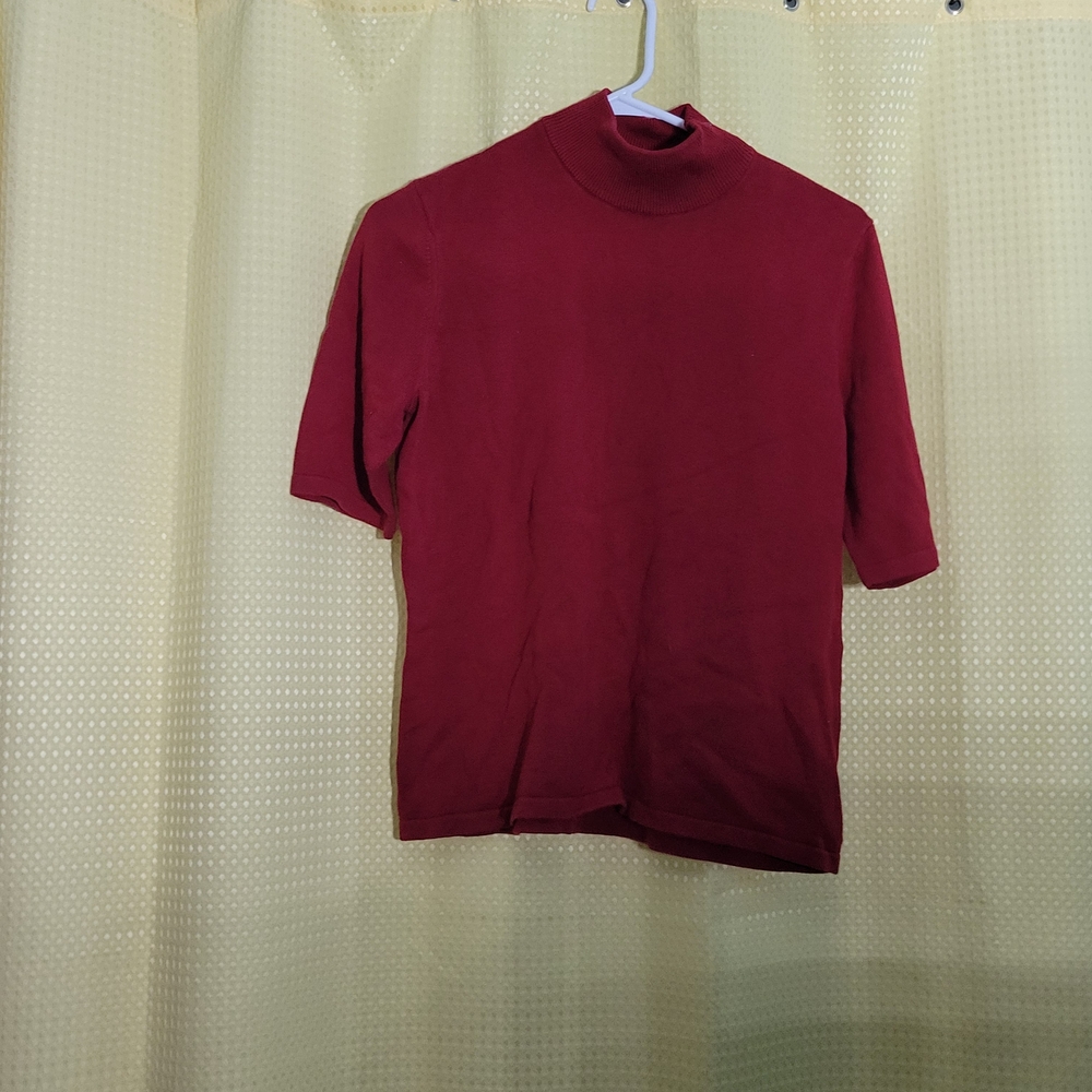 Jones Wear Red Turtleneck Sweater